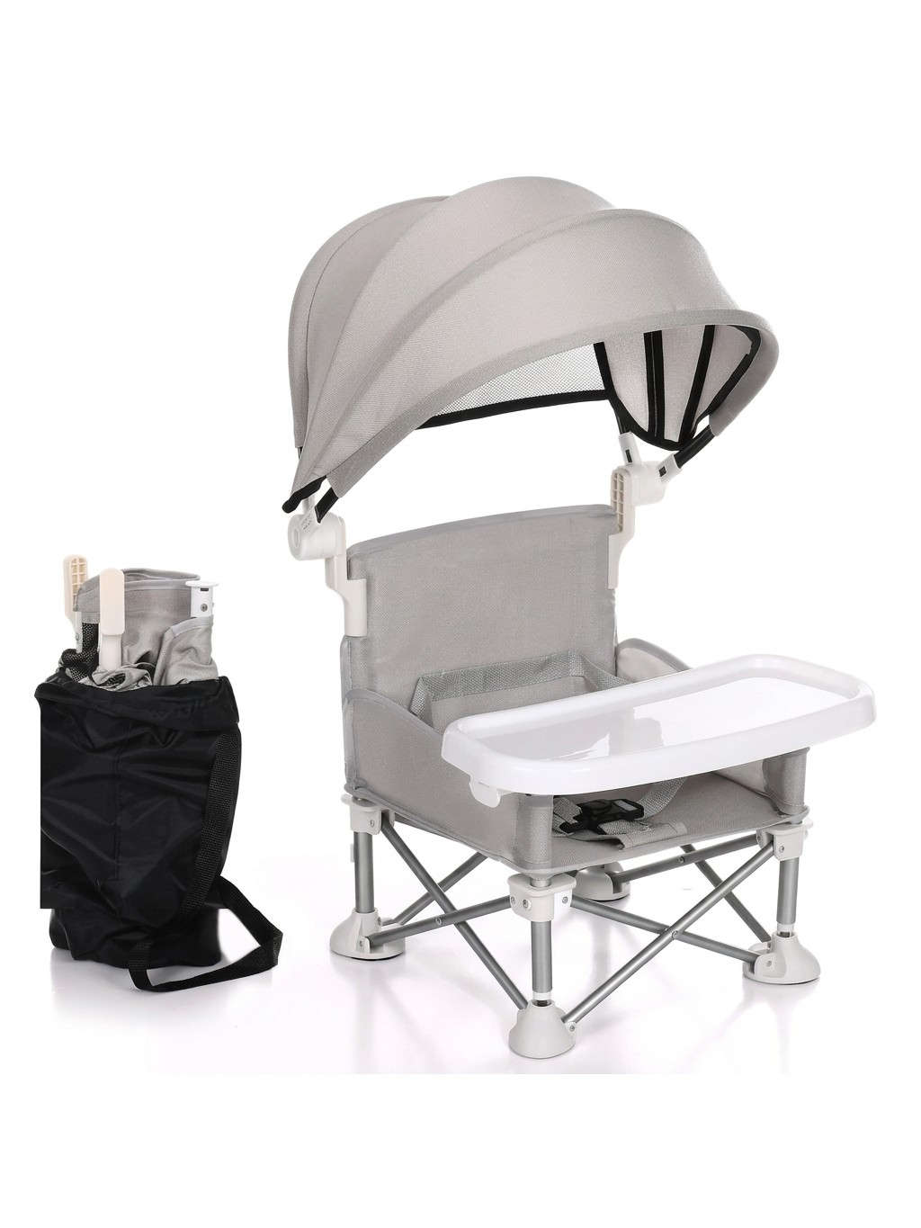 Silla portátil Campmood con parasol